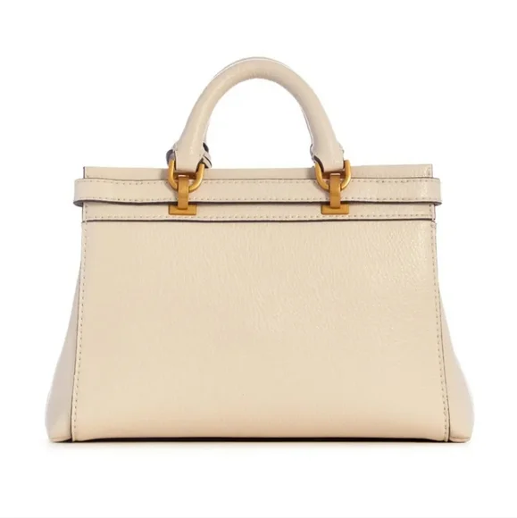 Guess Sestri Mini Beige Satchel Bag NWT - Picture 3 of 9